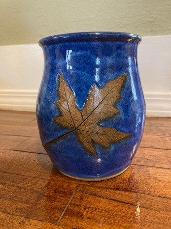 Blue Utensil Holder 1